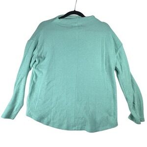 Old Navy Womens Medium Long Sleeve Knit Top Mock Neck Green Pullover Layering
